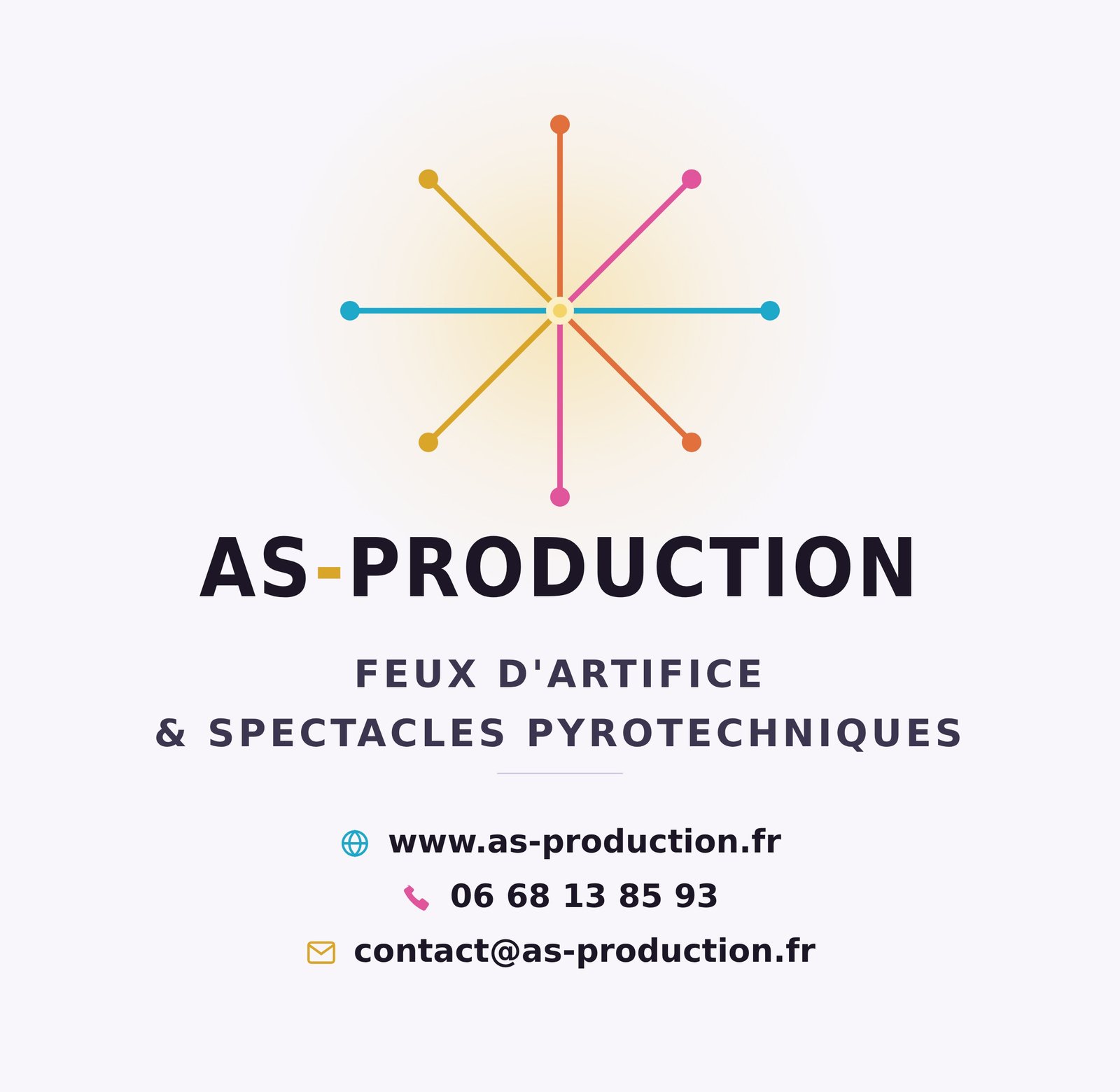 AS PRODUCTION societe de feux d'artifice, spectacles pyrotechniques oise
